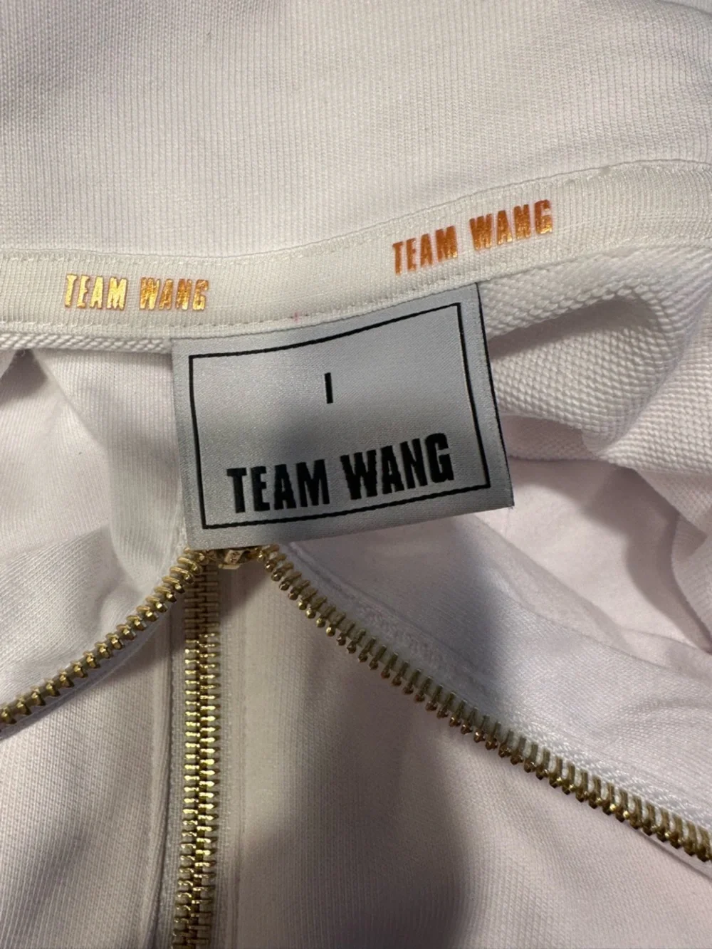 Team Wang zip-up jacket a size 1 ( med/lg) EUC
